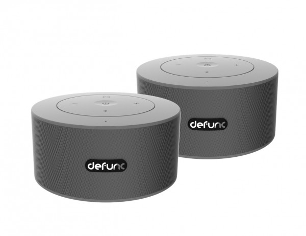 DEFUNC DUO Mobile Stereo Lautsprecher 2er Set sil