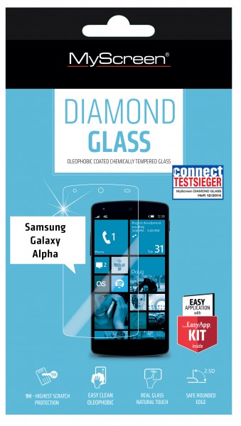 MYSCREEN Diamond Glass Schutzglas für Galaxy Alpha